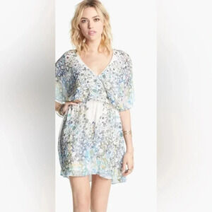 Free People BEST SELLER Sparks Fly Cape Mini Dress Sz M
